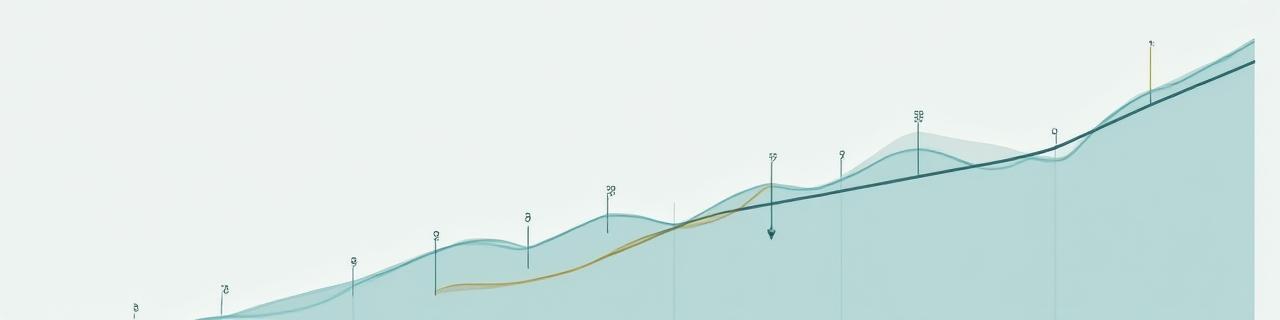 Gráfico de ascenso lineal representando progreso