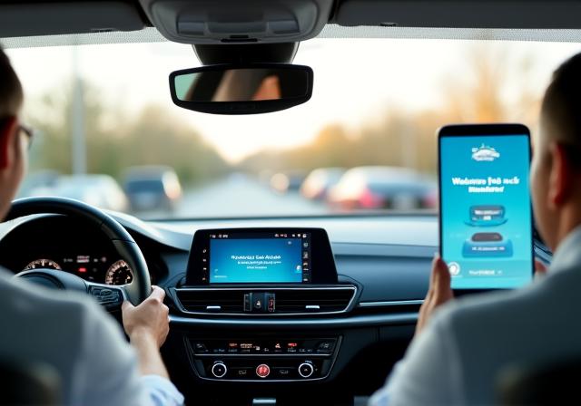 Customer using RFID touchless entry at Chrome Spark car wash